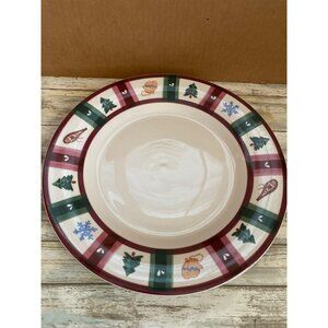Pfaltzgraff Snow Bear Christmas 13" Chop Plate Serving Platter Pre-owned